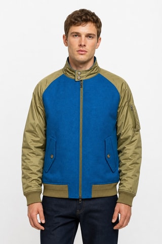 Scheerwollen Baseball Jasje - Blauw