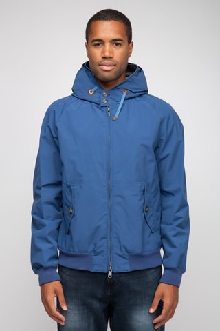 Linnen Jack met Capuchon - Blauw