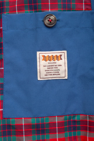 Linnen Jack met Capuchon - Blauw