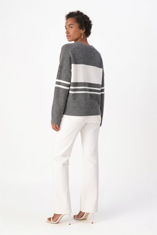 Pull en mérinos et cachemire - Gris foncé chiné