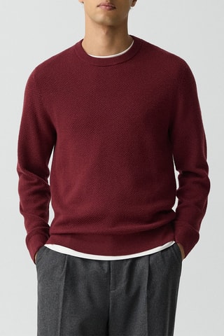 Pull en laine mérinos Maden - Bordeaux