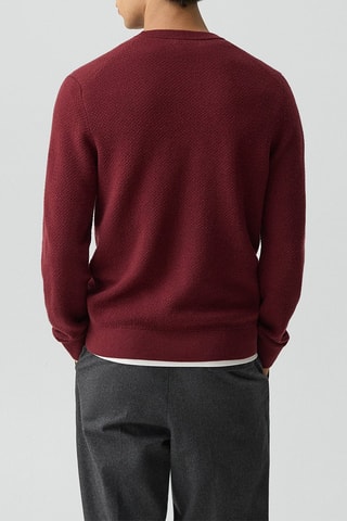 Pull en laine mérinos Maden - Bordeaux