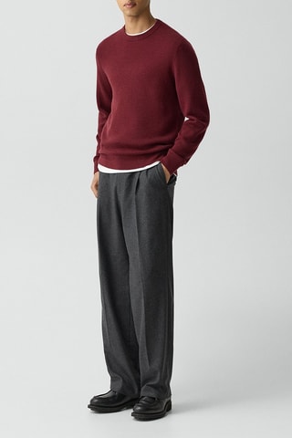 Pull en laine mérinos Maden - Bordeaux