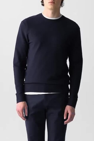 Pull en viscose Riland - Bleu marine