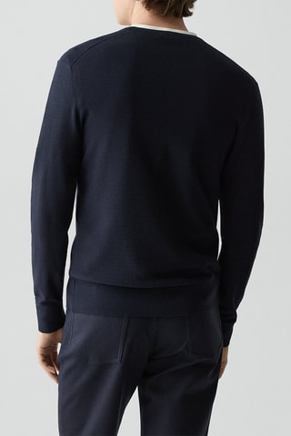 Pull en viscose Riland - Bleu marine
