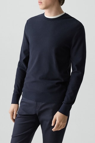 Pull en viscose Riland - Bleu marine