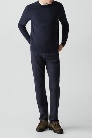 Pull en viscose Riland - Bleu marine