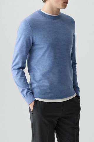 Pull en laine Regal - Ciel