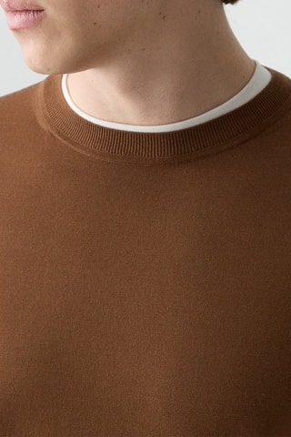 Pull en laine mérinos Regal - Marron