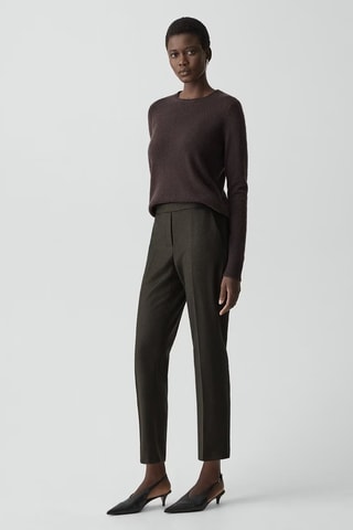 Wollen Broek Treeca - Donkerbruin