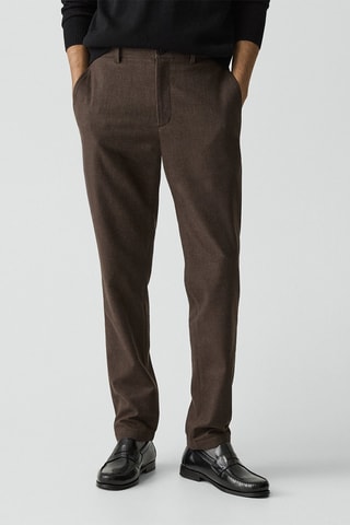 Pantalon slim Zaine - Marron
