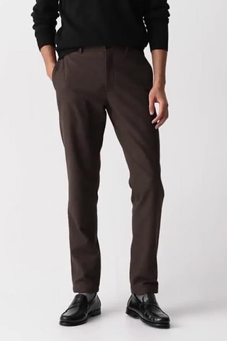 Pantalon slim Zaine - Marron