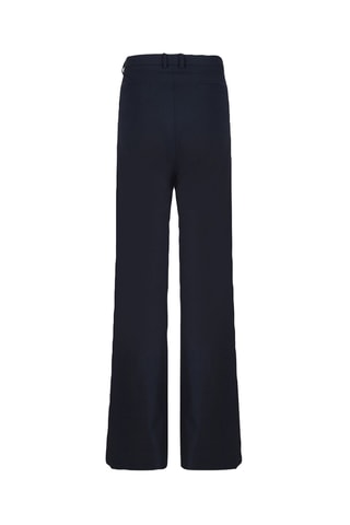 Pantalon regular en laine Demitria - Bleu marine