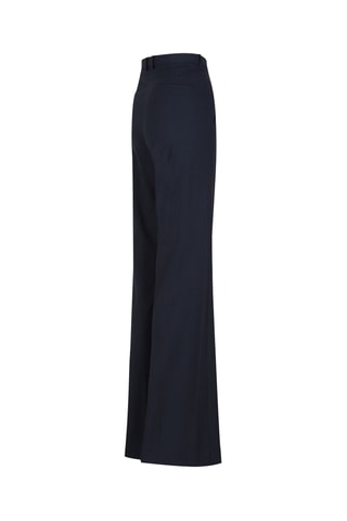 Pantalon regular en laine Demitria - Bleu marine