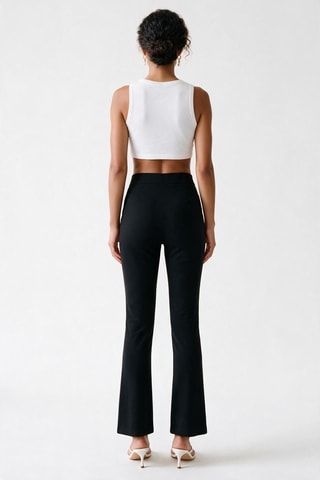 Broek Bootcut Hoge Taille Ponte - Zwart - Theory