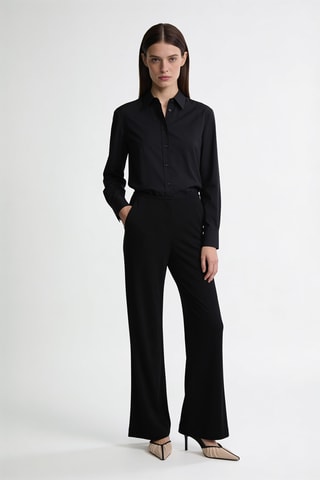 Pantalon taille haute - Noir