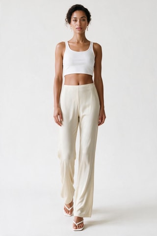 Pantalon taille haute Fluid Car TSR Liquid - Beige