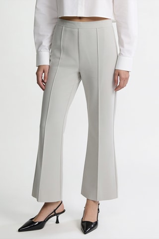 Pantalon flare - Gris clair