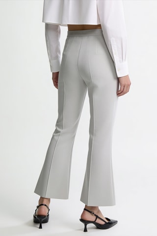 Pantalon flare - Gris clair