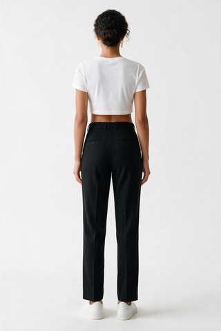 Pantalon en laine vierge - Noir