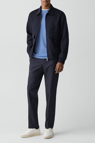 Veste en laine et cachemire Sean - Bleu marine