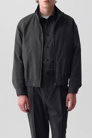 Blouson réversible en laine Motion - Gris foncé