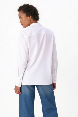 Blouse Relaxed Fit SFT BRD1 - Wit - Theory