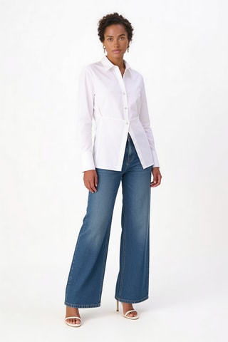 Blouse Relaxed Fit SFT BRD1 - Wit - Theory