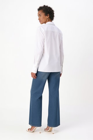 Blouse Relaxed Fit SFT BRD1 - Wit - Theory