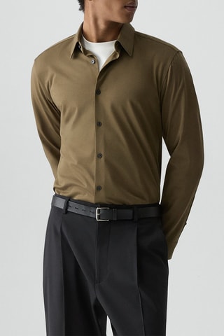 Chemise slim Sylvain - Kaki