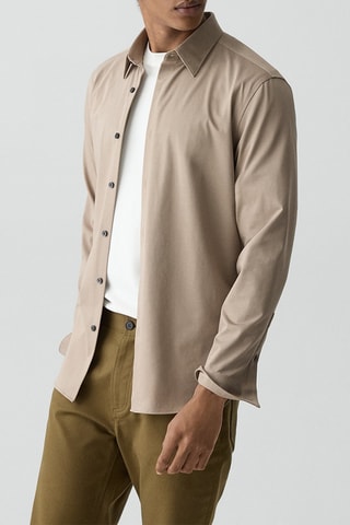 Chemise slim Sylvain - Beige