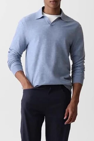 Polo en maille stretch Soris - Ciel