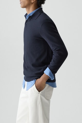 Polo regular Soris - Bleu marine