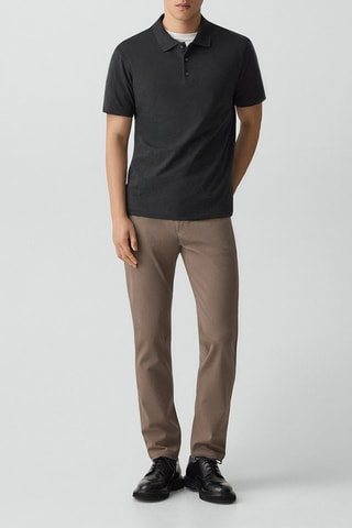 Polo en coton Pima Bron - Noir