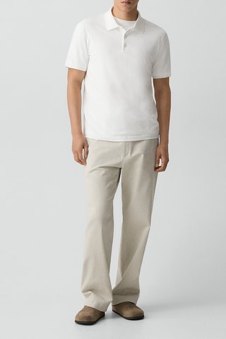 Polo en coton Bron - Blanc