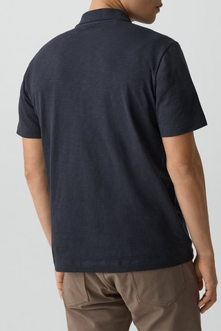 Polo en coton - Bron - Bleu marine