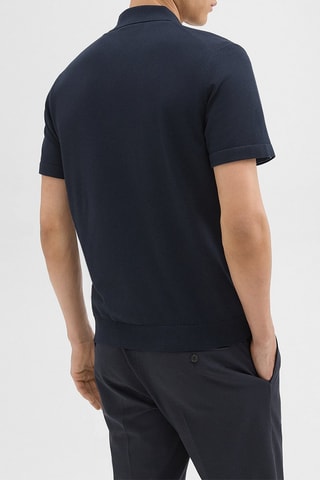 Polo relaxed Goris - Bleu marine