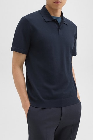 Polo relaxed Goris - Bleu marine