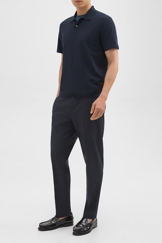 Polo relaxed Goris - Bleu marine