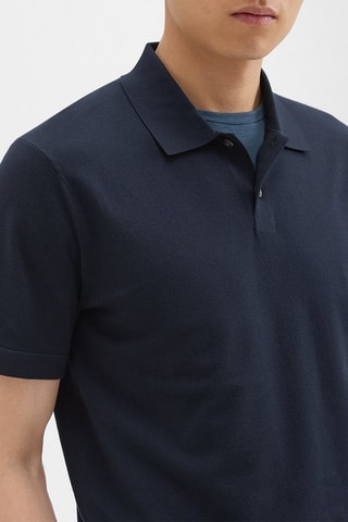 Polo relaxed Goris - Bleu marine