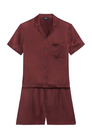 Pyjama en soie - Bleu marine