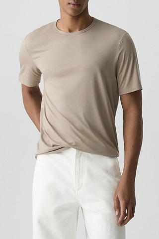 T-shirt micro-modal Perform - Beige