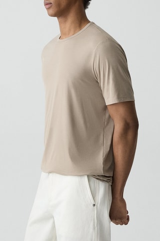 T-shirt micro-modal Perform - Beige