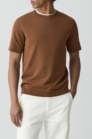 T-shirt en laine Soris - Marron