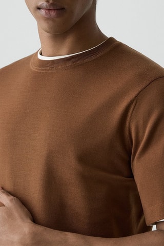 T-shirt en laine Soris - Marron
