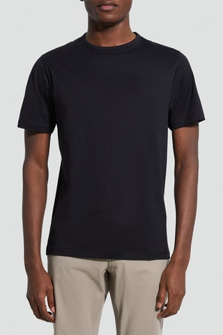 T-shirt en coton pima Precise - Noir