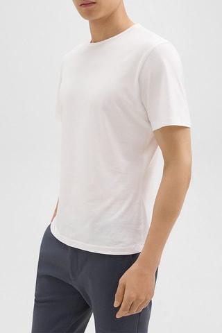 T-shirt en coton pima Precise - Blanc