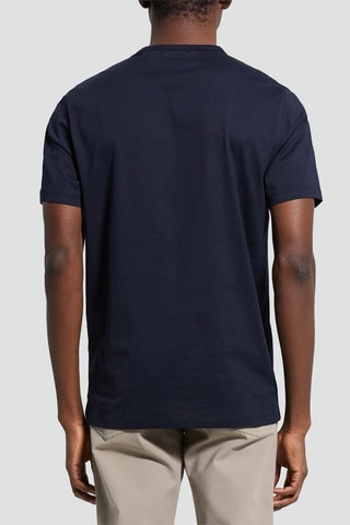 T-shirt en coton pima Precise - Bleu marine