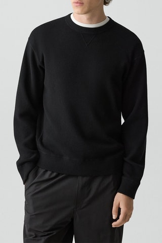 Sweat en viscose, nylon et laine Bilen - Noir
