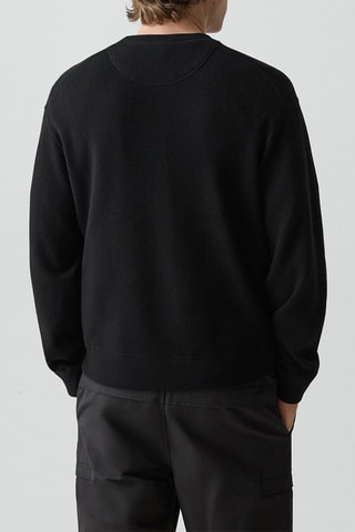 Sweat en viscose, nylon et laine Bilen - Noir